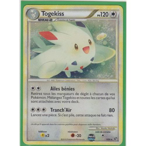 Togekiss Niv 2 Holo "Hs Indomptable" 120 Pv 9/90