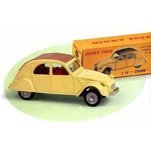 2 Cv "Citroën" Modèle 61 - Dinky Toys - Finition Métal - Long. 88 Mm-Editions Atlas