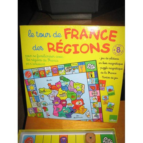 Le Tour De France Des Régions - Jeu De Plateau En Bois Magnétique