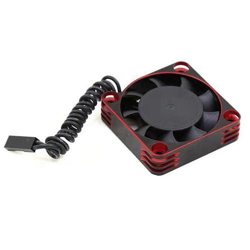 Coque Métallique 5010 Esc Moteur 50x50x10mm Ventilateur Refroidissement Refroidisseur Ventilateur Dissipation Thermique À Grande Vitesse Pour Pièce De Rechange Voiture Rc, Rouge