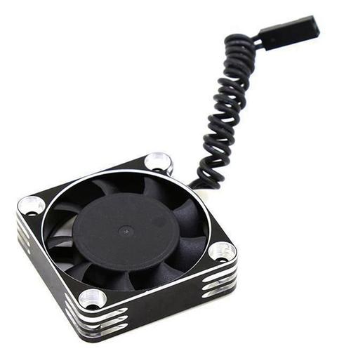 Coque Métallique 5010 Esc Moteur 50x50x10mm Ventilateur Refroidissement Refroidisseur Ventilateur Dissipation Thermique À Grande Vitesse Pour Pièce De Rechange Voiture Rc, Argent