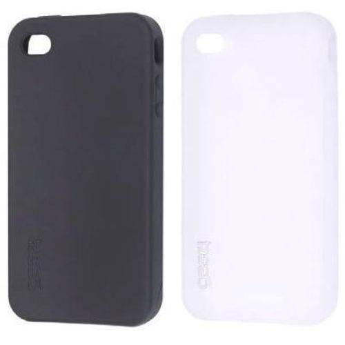 Gear4 - Jumpsuit Duo - Lot De 2 Housses Étuis Pour Apple Iphone 4 - Silicone - Noir / Blanc