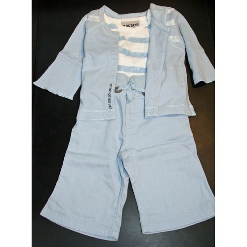 Ensemble Ikks Pantalon + Tshirt + Gilet 3 Mois