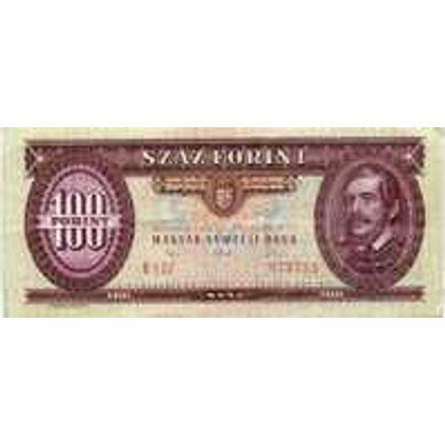 Hongrie (Magyar)= Billet  De 100 Forint, De 1992,  Coloris  Rouge Brique.
