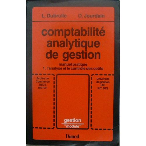 Comptabilité Analytique De Gestion