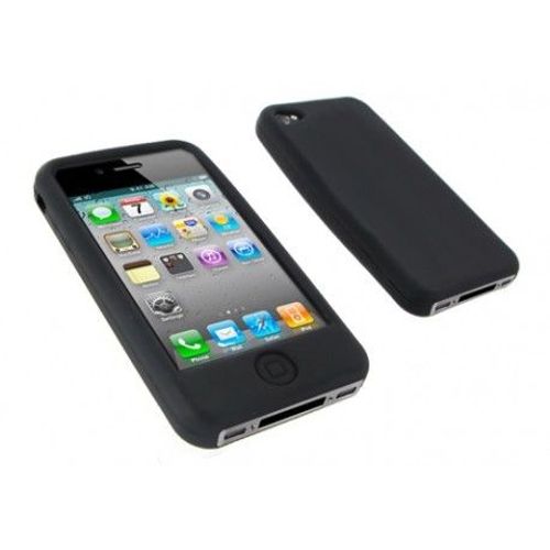 Housse Silicone Noir Pour Apple Iphone 4