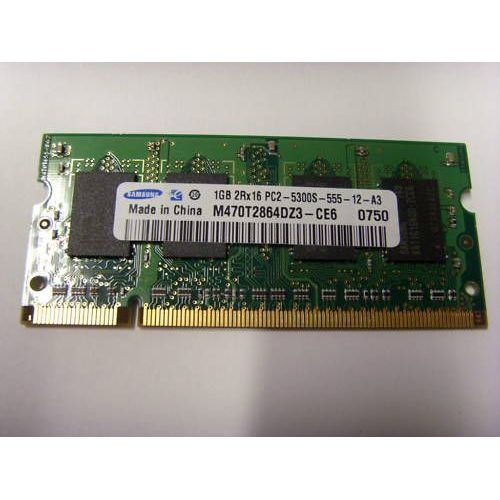 Samsung - Mémoire - 2 Go (2 x 1 Go) - DDR2 - SO DIMM 200 Broches - PC2-5300 - 667 MHz