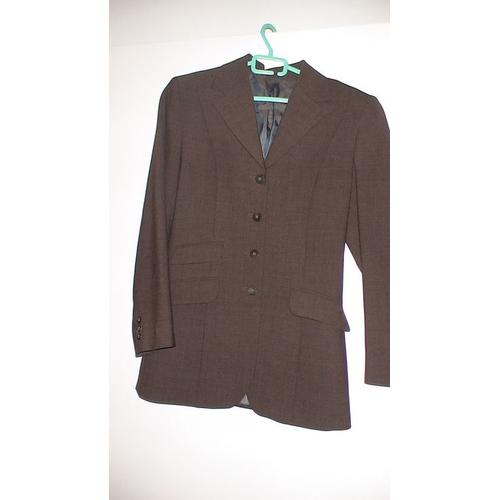 Veste Longue Marron Chiné Bruce Field Girl