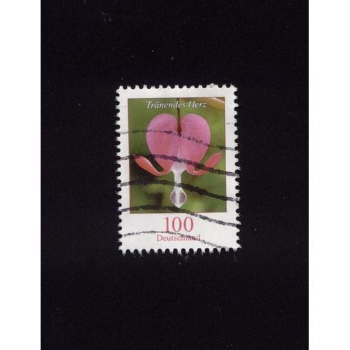 Timbre Oblitéré Used Stamp Selo Carimbado Fleurs Flowers Flores Tränendes Herz 100 Allemagne Deutschland 2009