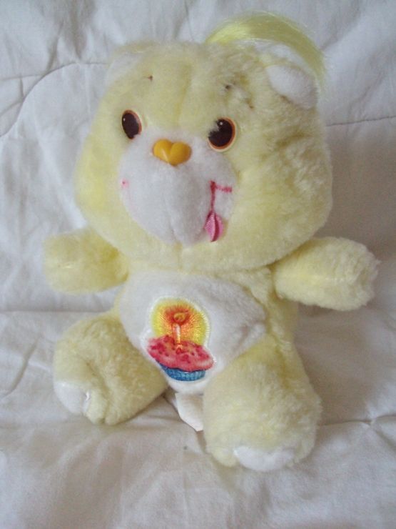 Peluche Bisounours Vintage Jaune Gateau D Anniversaire By Care Bears Rakuten