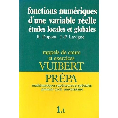 1.1 Prepa Fonctions Numeriques D'une Variab