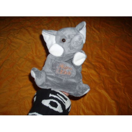 Doudou Marionette Elephant Histoire D'ours