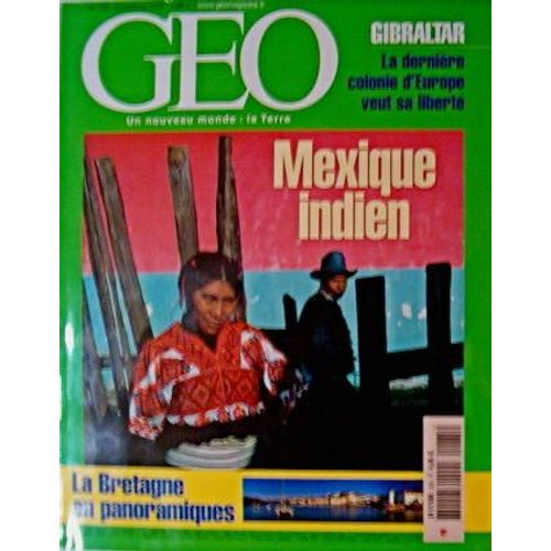 Geo 2002 (N° 285) Mexique Indiens, Gibraltar, Karroo, Vipassana En Inde, Yémen, Les Iles Salomon, Bretagne En Panoramique,Aquariophilie.