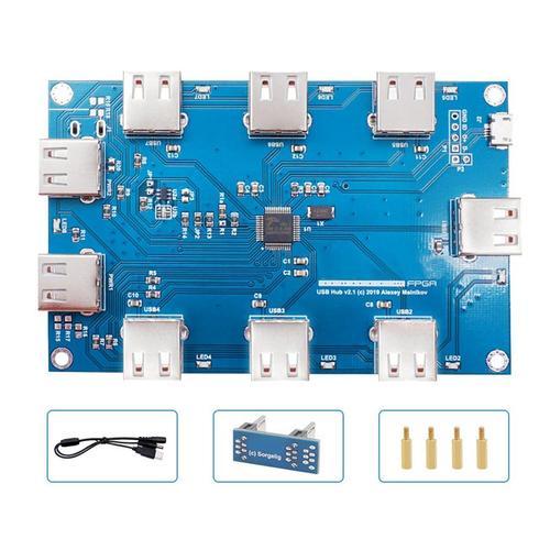 Pour Mister USB Hub V2.1 Board 9 Ports USB pour Terasic DE10-Nano Mister FPGA USB Hub Board
