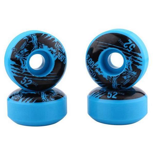 4 Pièces Skateboard Double Wane Wheels Résilient Pu Shr-100a Extreme The Invert Board Wheel High Rebound Surfboard Wheels