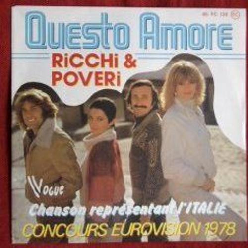 Questo Amore Chanson Representant L'italie Eurovision 1978 /Anima