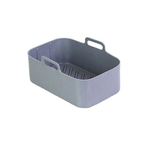 Friteuse à Air en Silicone Panier Plateau Frit Plat de Cuisson Insert Plat Accessoire Double Panier pour Ninja DZ201 Foodi 8 Quart A