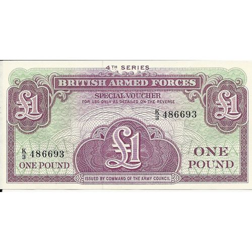British Armed Forces 0ne Pound Special Voucher