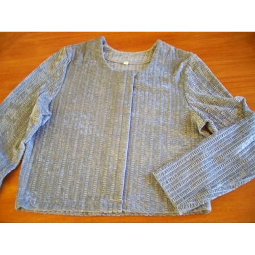 Pull Bleu Effet Velours Taille M