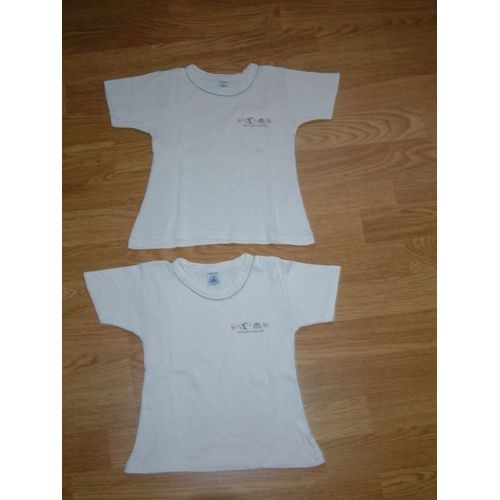 Lot De 2 Chemises Manches Courtes Petit Bateau