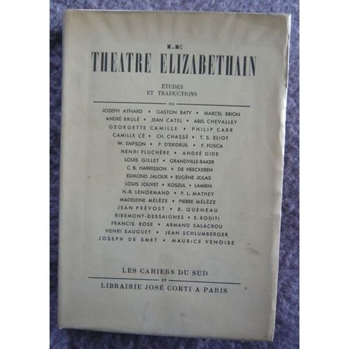 Le Théâtre Élisabethain