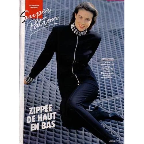 Patron De Couture Prima - Une Tunique Zippée - Tailles 36-40-44