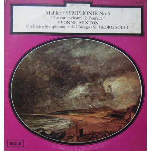 2 Disques Vinyle 33t Le Cor Enchante De L'enfant. Symphonie N°5. Par L'orchestre Symphonique De Chicago Sous La Direction De Sir Georg Solti