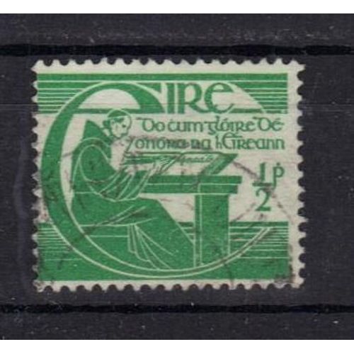 Irlande 1944 : Tricentenaire De La Mort De Michaël O'cleirigh : Le Frère Historien À Son Pupitre - Timbre Oblitéré