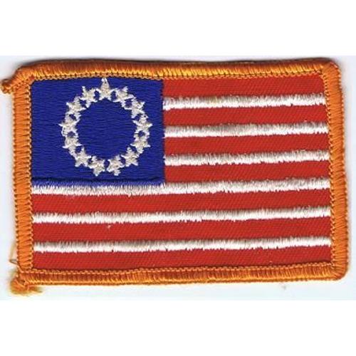 Motif Brode "Drapeau" Thermocollant