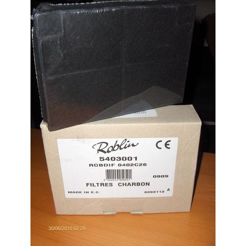 Roblin 5403001 - Filtres à charbon pour Hotte