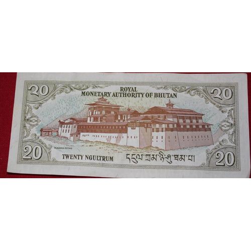 Billet Bhutanais De 20 Ngultrum
