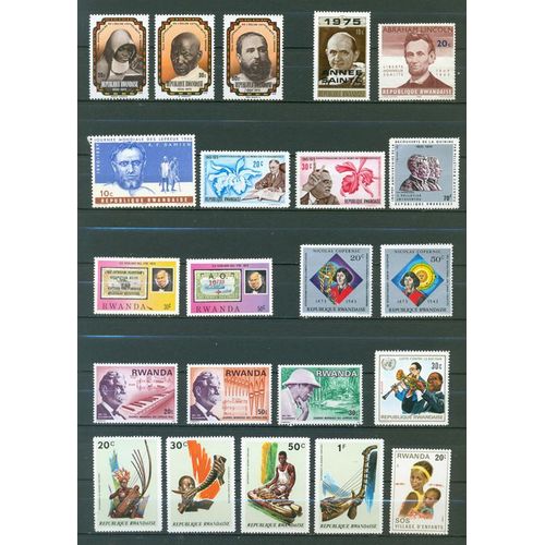 Rwanda - Lot Timbres Divers (2).