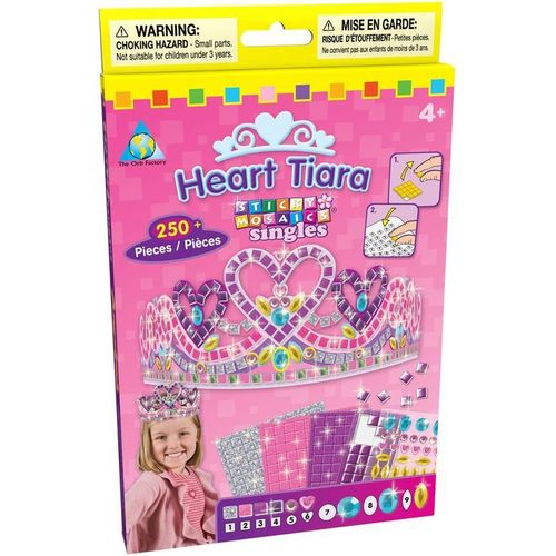 Couronne À Décorer - Sticky - Mosaïque Au Numéro : Tiare Coeur