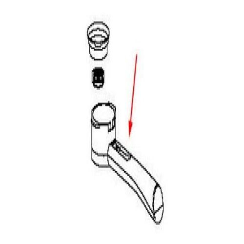 Poignee Porte Filtre Nue (Pour Cafe Moulu) Bco20 Bco260 Bco261b Bco264 Ec190 Ec270 Ec330s Ec410 Ec430 Ec435 Ec510 Ec700 Ec710 Expresso Delonghi Ec710