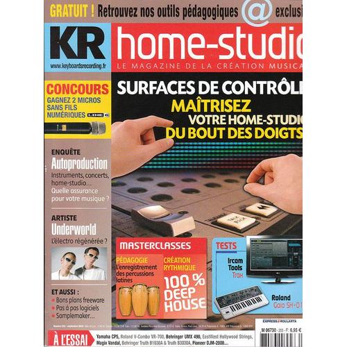 Kr Home Studio  N° 255 : Surfaces De Contrôle  - Maîtriser Votre Home-Studio Du Bout Des Doigts