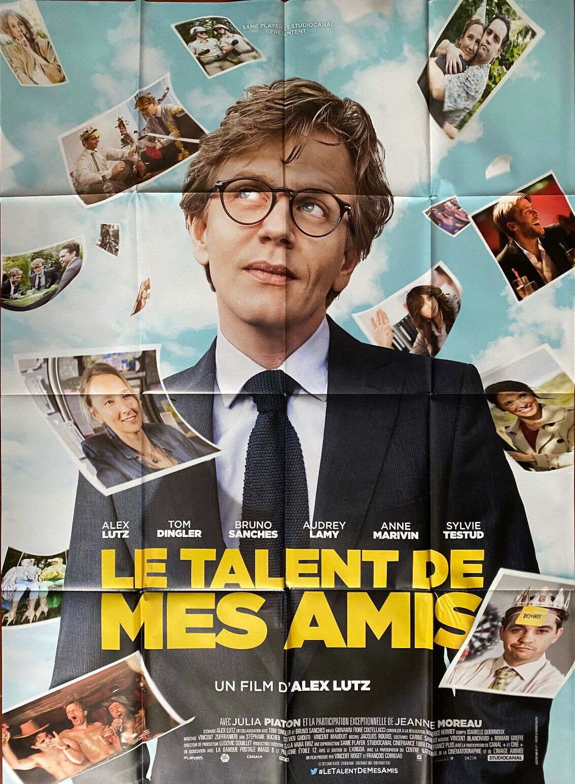 Le Talent De Mes Amis - Affiche Originale De Cinéma - Format 120x160 Cm - Un Film De Et Avec Alex Lutz - Tom Dingler, Bruno Sanches, Audrey Lamy, Anne Marivin, Jeanne Moreau - 2015