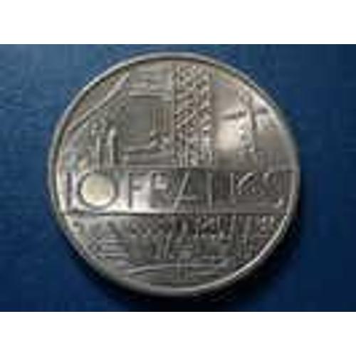 France = Pièce De 10 Francs , Année 1987, Tranche B, Type Mathieu, En Cupro-Nickel Aluminium, Rare.