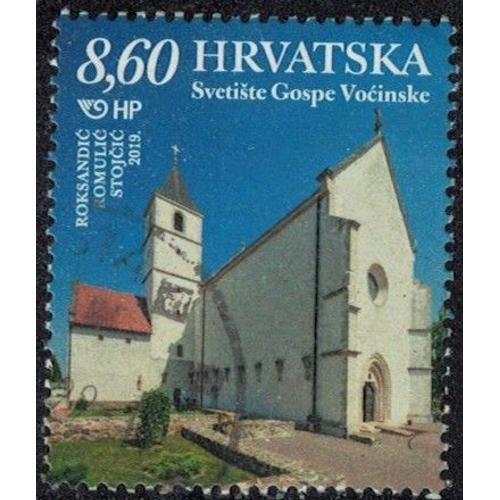 Croatie 2019 Oblitéré Used Eglise Marian Shrine Sanctuaire Marial Vocin Y&t Hr 1277 Su