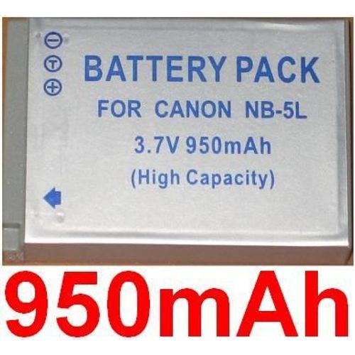 Batterie Pour Canon NB-5L NB5L SD700 IXUS 800 850 **950mAh**