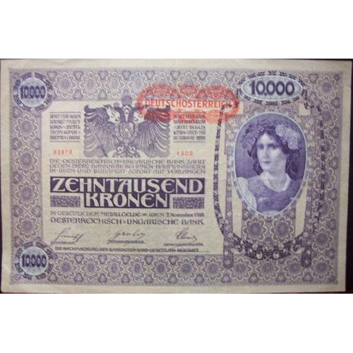 Autriche Billet 10000kronen 1918