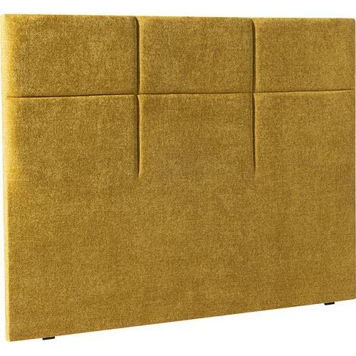 Tête De Lit Epéda Carré Chic 180x120 Chenillé Ocre