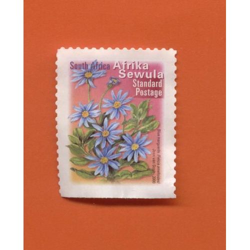 Timbre Stamp Selo Without Fresh Gum Afrika Sewula Standard Postage Blue Marguerite South Africa Afrique Sud 2000