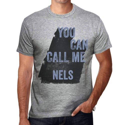 Homme Tee-Shirt Vous Pouvez M'appeler Nels - You Can Call Me Nels - T-Shirt Graphique Éco-Responsable Vintage Cadeau Nouveauté