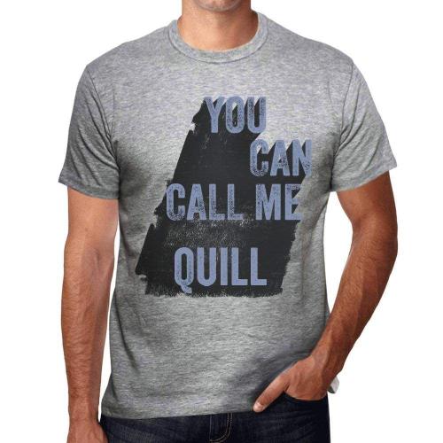 Homme Tee-Shirt Vous Pouvez M'appeler Plume D'oie - You Can Call Me Quill - T-Shirt Graphique Éco-Responsable Vintage Cadeau Nouveauté