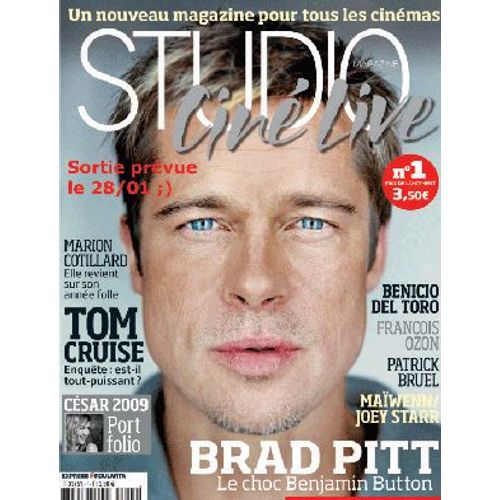 Studio Ciné Live  N° 1 : Brad Pitt Le Choc Benjamin Button