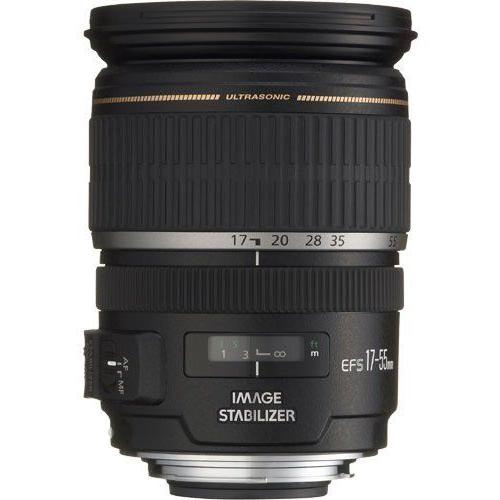Objectif Canon EF-S - Fonction Zoom - 17 mm - 55 mm - f/2.8 IS USM - Canon EF/EF-S - pour EOS 1000, 40, 450, 50, 500, 7D, Kiss F, Kiss X2, Kiss X3, Rebel T1i, Rebel XS, Rebel XSi