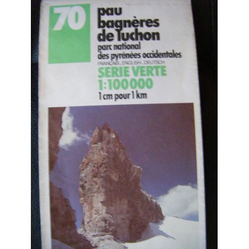 Carte Ign N° 70 -Pau- Bagneres De Luchon