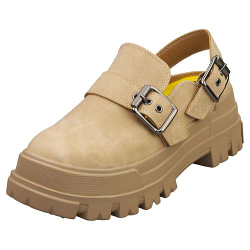 Buffalo Aspha Clog Snd Vegan Chaussures Sabot Beige