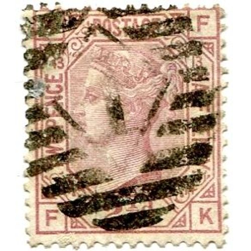 Queen Victoria 1875 - 2p1/2 Rose Carminé, Planche 13. Sg #141, Scott #67, Y&t #56. Tb.