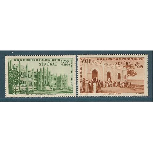 Sénégal Année 1942 Poste Aérienne N° 18 Et 19 Neufs**